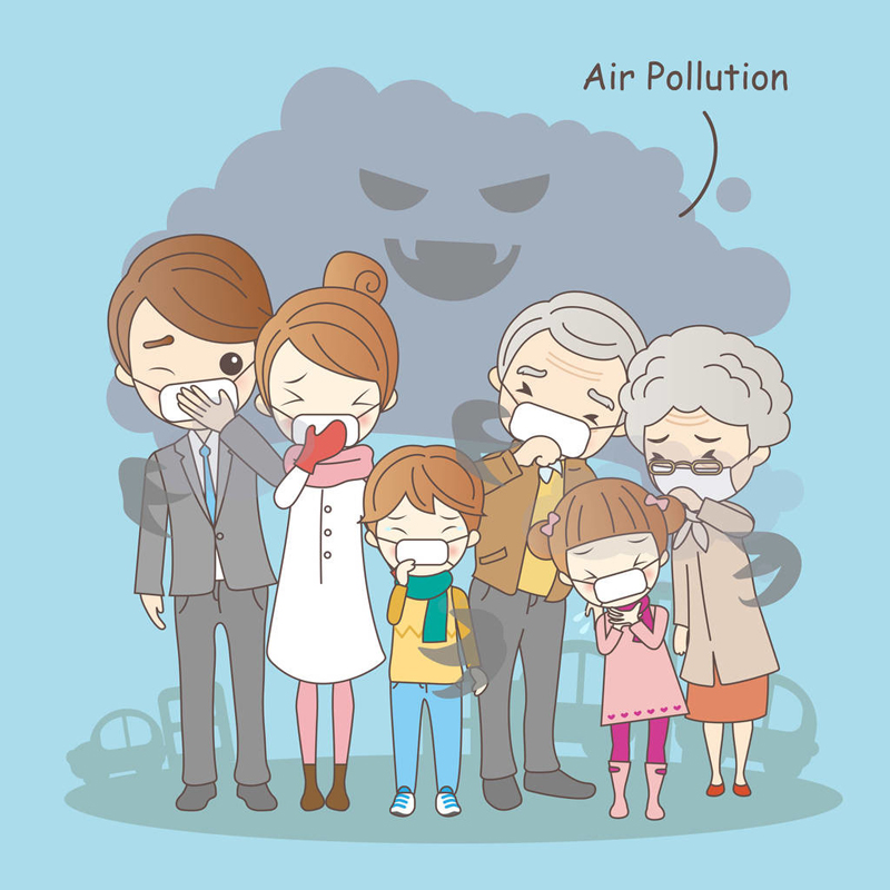 Quais são os perigos dos poluentes no ar?